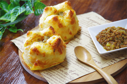 カレーベーグル画像